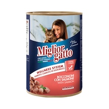 Miglior Gatto Somonlu Chunks Kedi Konserve 405g 24'lü