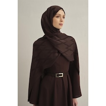 Armine Lyocell Naia Zikzak Desen Şal 1- 10 KAhverengi