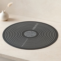 Yuvarlak Silikon Hamur Matı 45 Cm - Ölçekli 190 G