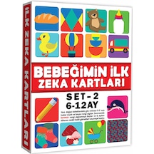 Eğitici Kartlar 6-12 Ay Erken Eğitim Zeka Kartı 4 Adet