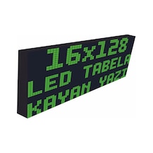 Led Tabela 16x128cm Tek Taraflı Yeşil Kayan Yazı-wifi