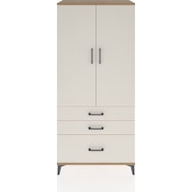 Hyperion Dolap 2 Raflı 3 Çekmeceli Tek Askılı 88x44x195 Çam-a... Çam