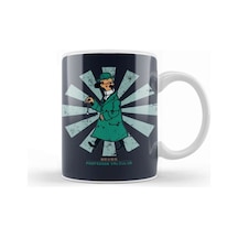 Professor Calculus Retro Japanese Tintin Kupa Bardak Porselen Karışık