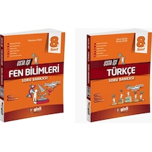 Gizli 2025 8. Sınıf Lgs Fen Bilimleri + Türkçe Usta İşi Soru + Kavram Haritası Seti 2 Kitap