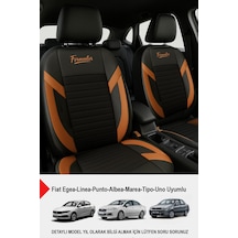 Formentor Tay Tüyü Oto Koltuk Kılıfı Fiat Egea-linea-punto-albea-marea-tipo-uno Uyumlu Taba