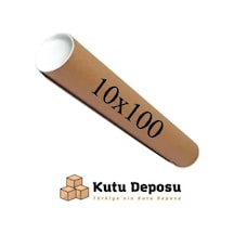 10x100 Cm Kapaklı Silindir Postüp Rulo Gönderi Kutusu 1 Adet