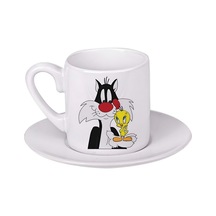 Looney Tunes Türk Kahvesi Fincanı Beyaz