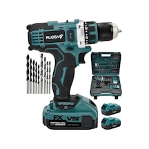 12v Akülü Matkap, 84 Parça Uç Seti Ve Led Aydınlatma İle