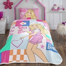Taç Lisanslı Barbie Colourful Pamuk Tek Kişilik Pike Takımı 000000001000051395 Çok Renkli
