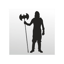 Folyo Sticker Tehlike 60cm Uzunluk Siyah