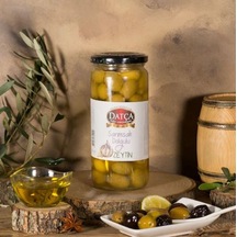 Datça Sarımsak Dolgulu Yeşil Zeytin Cam 480 G