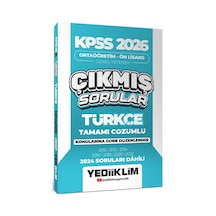 Kpss 2026 Ortaöğretim Önlisans Türkçe 2010-2024 Öıkmış Sorular Yediiklim
