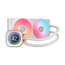 Corsaır 240mm Tıtan 240rx Lcd Cw-9061025-ww Am5-1851p Rgb Sıvı Soğutmalı İşlemci Fanı Beyaz