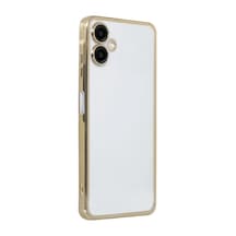 Samsung Galaxy A06 Uyumlu Kılıf Lensli Silikon - Gold