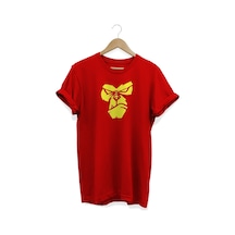 Goril Baskılı Kırmızı T-shirt kırmızı