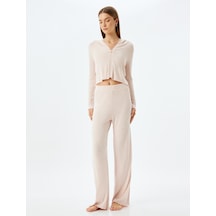 Koton Rahat Kalıp Yumuşak Dokulu Örme Pijama Altı Pembe 5wlk40169mk Gül