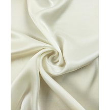 Kırık Beyaz Renkte Saten Kumaş En 130 Cm X Boy 120 Cm -10388 Beyaz