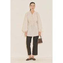 Manuka Bağlama Detaylı Tunik Vanilya Ss26tnk00003-154 Vanilya