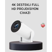Ev Sineması Projeksiyon 160 Ansı Lümen, 4k Uyumlu Kablosuz Görüntü Aktarımı