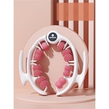 14'lük Yuvarlak Halka Klipsli Bacak Masaj Aleti - Silikon Baldır İnceltme Ve Şekillendirme Aparatı 4782 Pembe