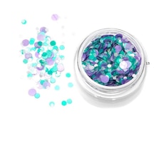 Nail Art Kamifubuki Turkuaz Mor Mix Konfeti Pul 5 Gr Kmf13 Lila