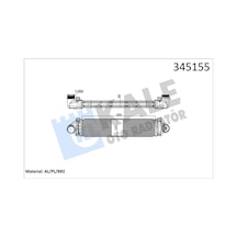 Kale-radyator İntercooler Al/pl/brz Focus-mondeo Iv S-max-dıscovery-free Lander 2-evoque-volvo C30-s80 Iı-v40-v70 345155 31338473