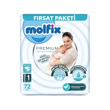 Molfix Premium Paket 1 Beden Yenidoğan 2-5 Kg 72'li - 6 Adet Tarı 0 Numara