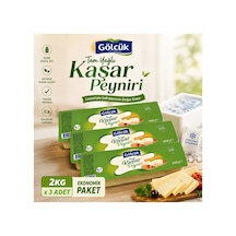 Gölcük Tam Yağlı Kaşar 2kg X 3 Adet