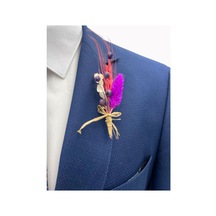Brianze Mor Çok Renkli Canlı Damat Çiçeği