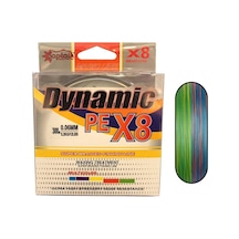 Captain Dynamic Pe 8 Örgü İpi Misina 300mt Multi Color Standart - 0.28 Mm