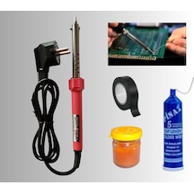 4'lü Lehim Makinesı Seti 60w Havya Kalemi Tel Lehim Pastası Elektrik Bandı