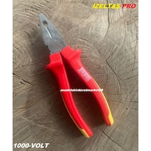 İzeltaş Pro 190mm Kombine Pense Carbon Çelik İzoleli Elektrikçi Pensesi 1000v Diğer