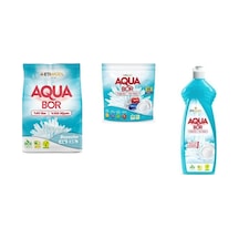 Aquabor Doğal Mineralli 4 Kg Beyaz + Tablet + Elde Bulaşık 3 Lü Set 93075588