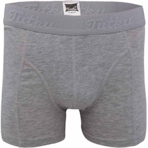 Tutku Erkek Elastan Likralı Boxer 3 Lü 114 | Gri (556955251) Gri