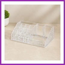 Bezos Mika Kristal 16 Bölmeli Makyaj Organizer 12.5x22x7.7 Cm Bty Çok Renkli