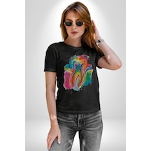 Diş Doktoru Diş Anatomisi Özel Tasarım Unisex Unisex Siyah Organik Baskılı T-shirt Penye Yüksek Kalite Siyah