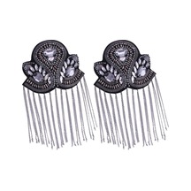 Suntek Epaulet Fringe Püskül Hediyeler 2 Adet Metal Lüks