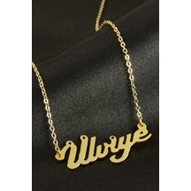 Ülviye İsimli Kolye Kişiye Özel Sarı 28854449
