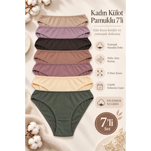Nicoletta Kadın Külot 7 Li Paket Likralı Pamuklu Çok Renkli