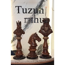 Satranç Taşları 3 Lü Set Dekoratif Oble