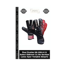 Özel Üretim Gk-300-4-11 Kaleci Eldiveni 11 No German Latex Spor Yetişkin Sürpriz Çok Renkli