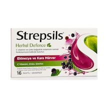 Strepsils Herbal Defence Ekinezya Ve Kara Mürver Takviye Edici Gıda 16 Pastil