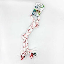 Depomıx Eurodog Diş İpi Dört Düğüm Kırmızı Beyaz 40cm