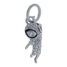 Celikchi Kadın Uçan Spıderman Temalı Gümüş Charm