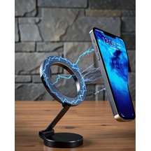 Katlanır Manyetik Araç İçi Telefon Tutucu Uucztelefont Siyah