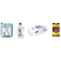 Bingo Çamaşır Suyu 4 Lt + Yüzey Tem. Fresh 2.5 Lt + Yüzey Tem.havlusu 96'lı + Flodex Rulo Kopar Bez 4'lü Set Diğer