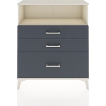 Arges Şifonyer Tek Raflı 3 Çekmeceli 88x30x106 Aytaşı-antrasit Aytaşı