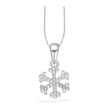 Brezza Lusso Jewelry Swarovski Taşlı Özel Tasarım Kar Tanesi Snowflake Kadın Gümüş Kolye 45 CM 45 CM