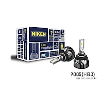 9005 Led Xenon Far Aydınlatma Seti Şimşek Etkili Niken Pro 6400Lm