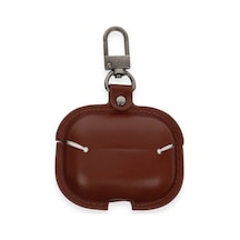 Airpods 3 3.nesil Çanta Deri Kılıf - Kahverengi